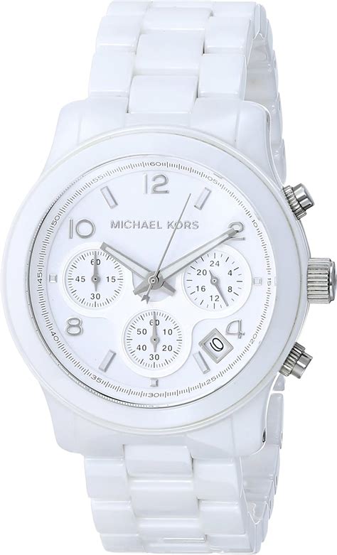 Michael Kors Women's MK5161 White Ceramic Quartz Watch 